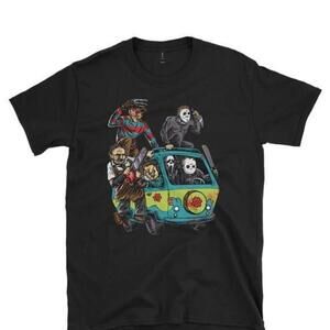 Horror Movie Scooby Doo T Shirt A Fun Retro Design Featuring Iconic Characters